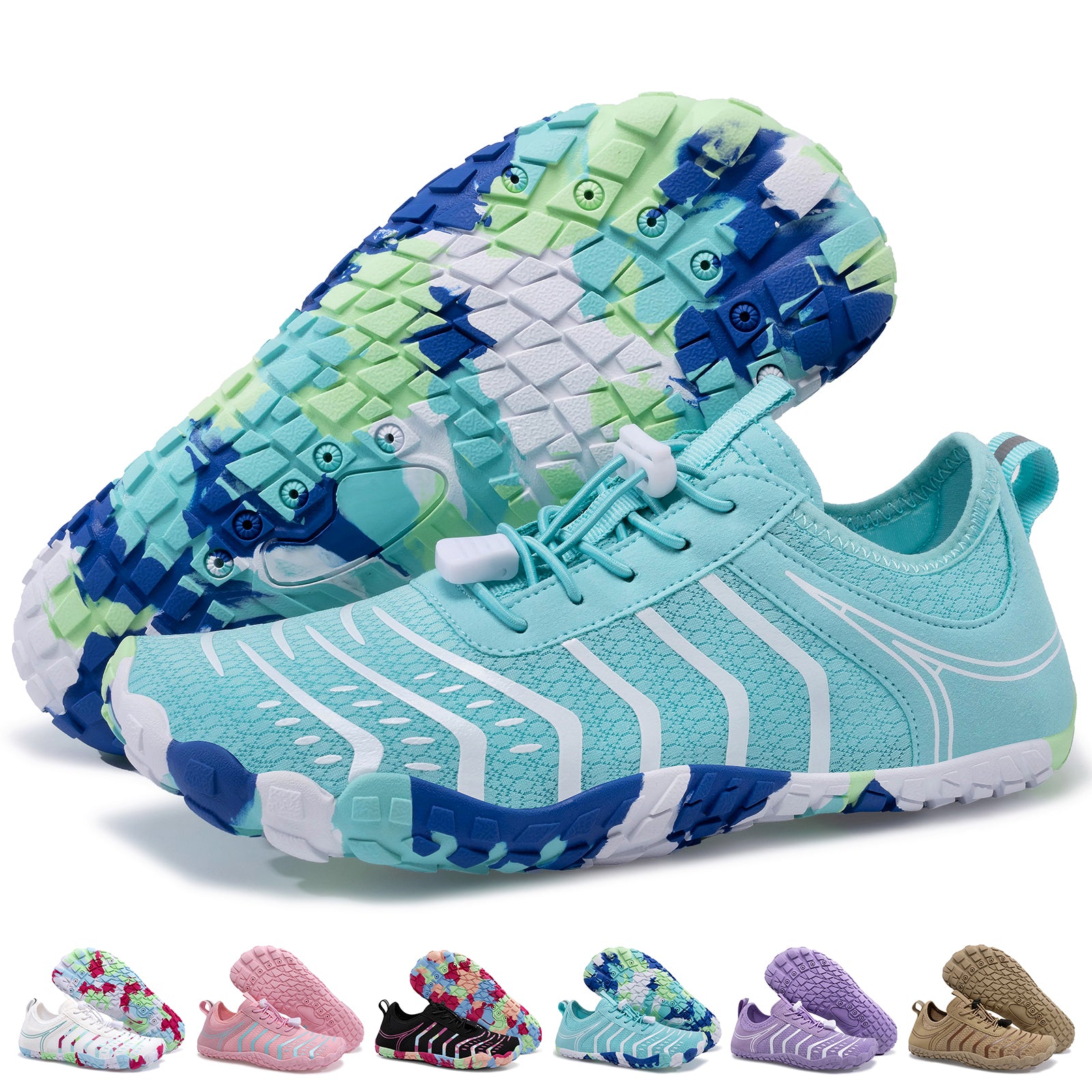 Barezoey 2026 New Hiking Barefoot Shoes Womens Mens Footwear,Wide Toe Box Water Shoe for Women Men,Zero Drop Comfortable & Non-Slip Barefoot Vitality Shoe Women's Athletic Footwear for Walking Hiking New