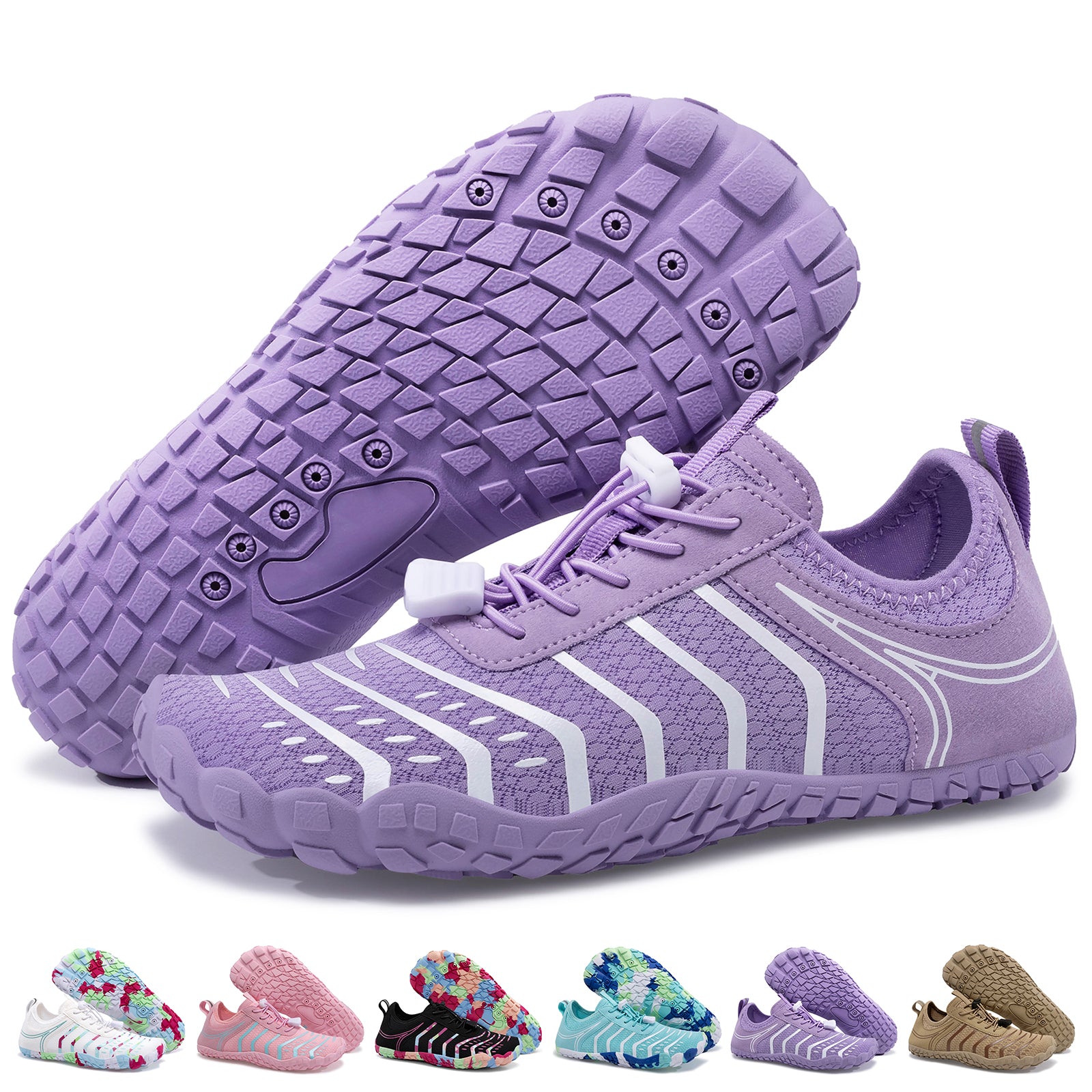 Barezoey 2026 New Hiking Barefoot Shoes Womens Mens Footwear,Wide Toe Box Water Shoe for Women Men,Zero Drop Comfortable & Non-Slip Barefoot Vitality Shoe Women's Athletic Footwear for Walking Hiking New