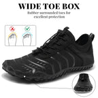 Barezoey 2026 New Hiking Barefoot Shoes Womens Mens Footwear,Wide Toe Box Water Shoe for Women Men,Zero Drop Comfortable & Non-Slip Barefoot Vitality Shoe Women's Athletic Footwear for Walking Hiking