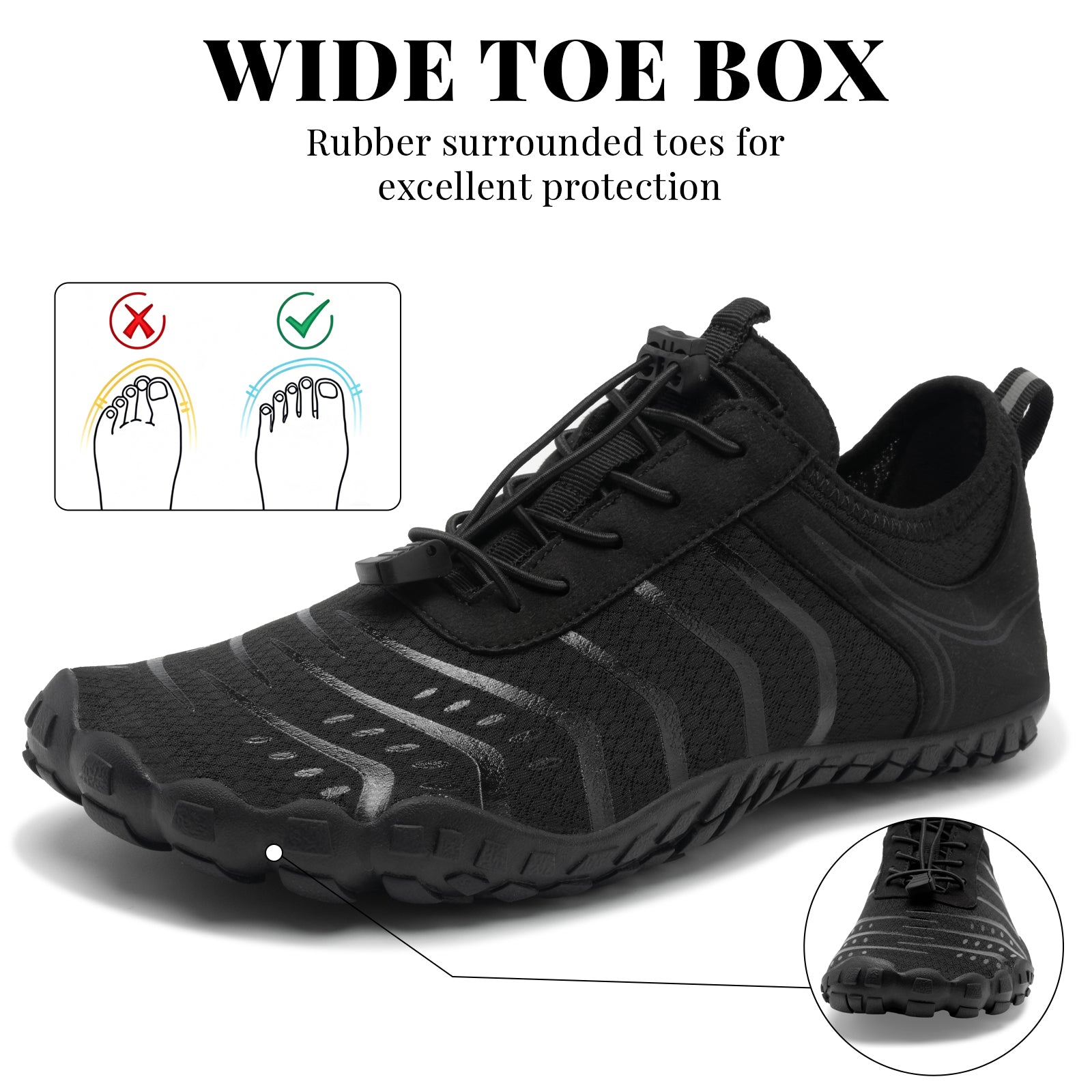 Barezoey 2026 New Hiking Barefoot Shoes Womens Mens Footwear,Wide Toe Box Water Shoe for Women Men,Zero Drop Comfortable & Non-Slip Barefoot Vitality Shoe Women's Athletic Footwear for Walking Hiking