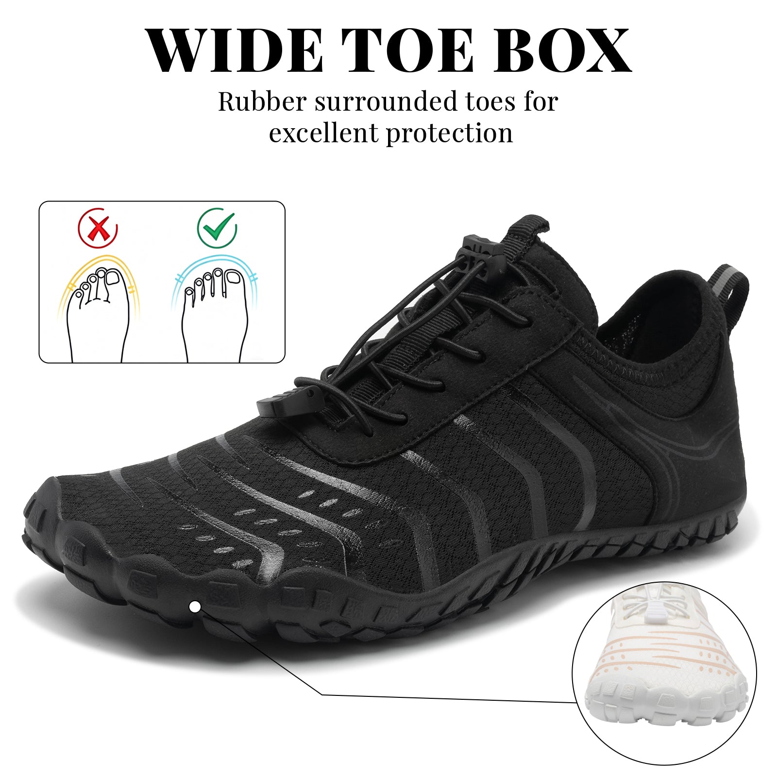 Barezoey 2026 New Hiking Barefoot Shoes Womens Mens Footwear,Wide Toe Box Water Shoe for Women Men,Zero Drop Comfortable & Non-Slip Barefoot Vitality Shoe Women's Athletic Footwear for Walking Hiking