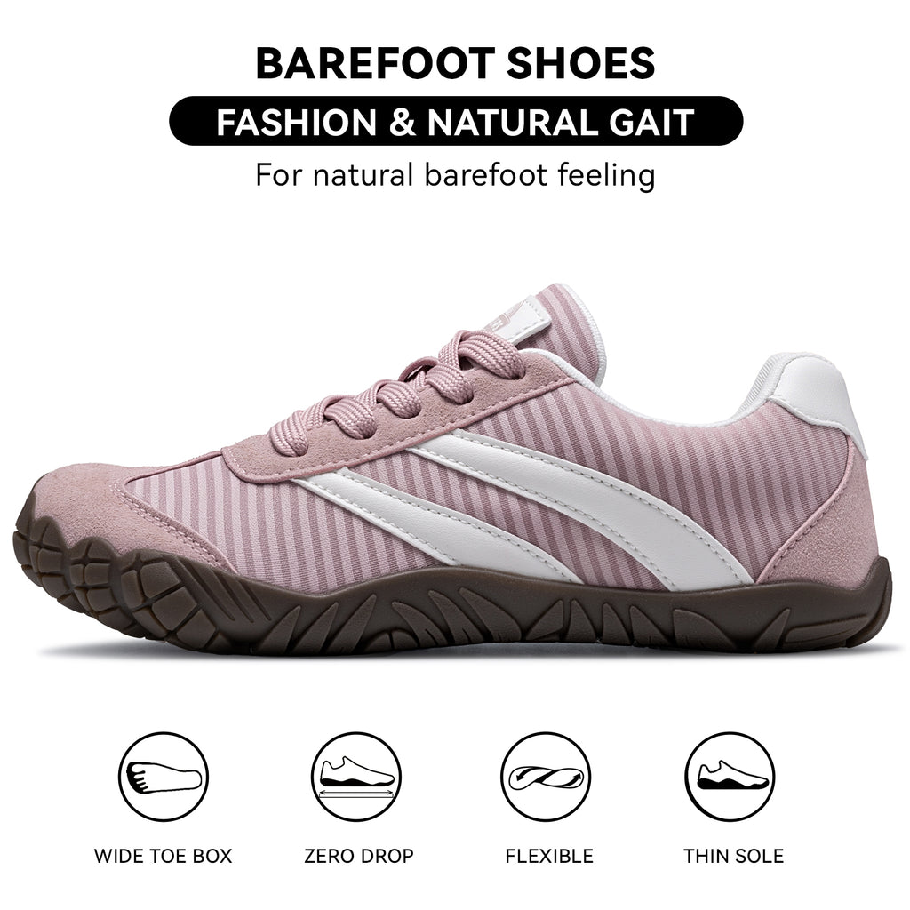 Barefoot Shoes Women Casual Sneakers,Wide Toe Box Shoes Women Zero Drop Barefoot Shoe Men,Minimalist Trail Running Shoe,Non-Slip Lightweight Breathable Comfortable Fashion Walking Hiking Shoes Unisex B1388