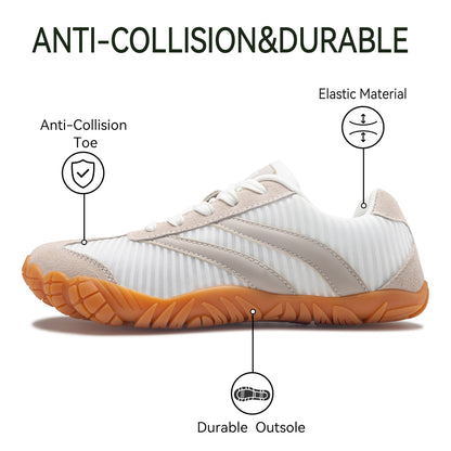 Barefoot Shoes Women Casual Sneakers,Wide Toe Box Shoes Women Zero Drop Barefoot Shoe Men,Minimalist Trail Running Shoe,Non-Slip Lightweight Breathable Comfortable Fashion Walking Hiking Shoes Unisex