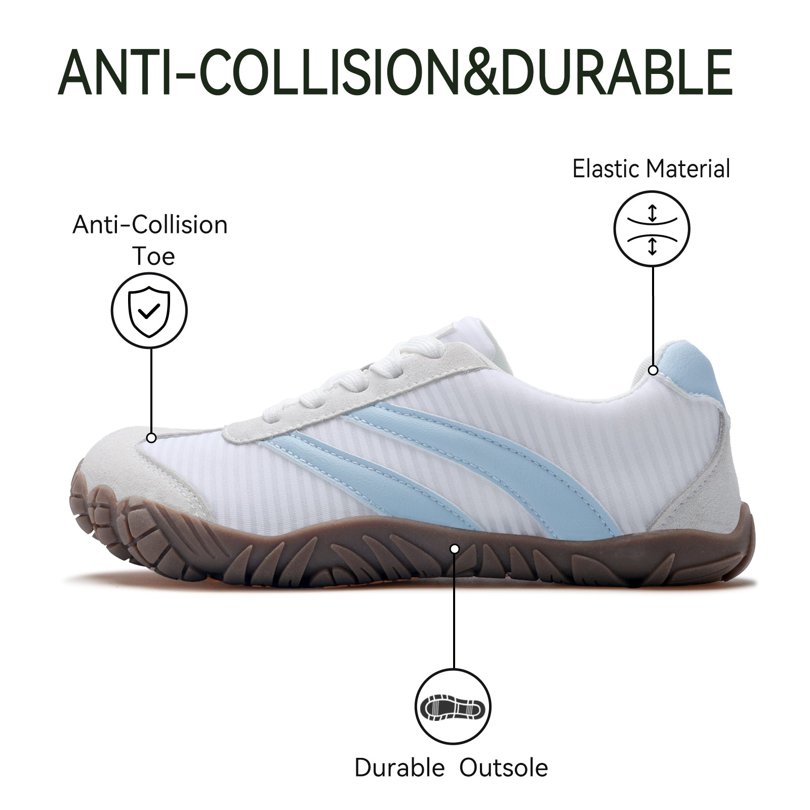 Barefoot Shoes Women Casual Sneakers,Wide Toe Box Shoes Women Zero Drop Barefoot Shoe Men,Minimalist Trail Running Shoe,Non-Slip Lightweight Breathable Comfortable Fashion Walking Hiking Shoes Unisex B1388