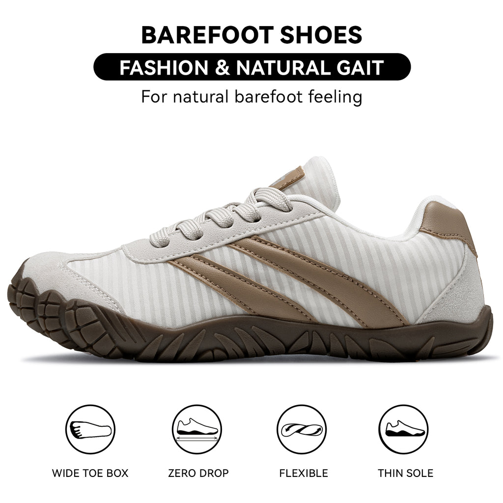 Barefoot Shoes Women Casual Sneakers,Wide Toe Box Shoes Women Zero Drop Barefoot Shoe Men,Minimalist Trail Running Shoe,Non-Slip Lightweight Breathable Comfortable Fashion Walking Hiking Shoes Unisex B1388