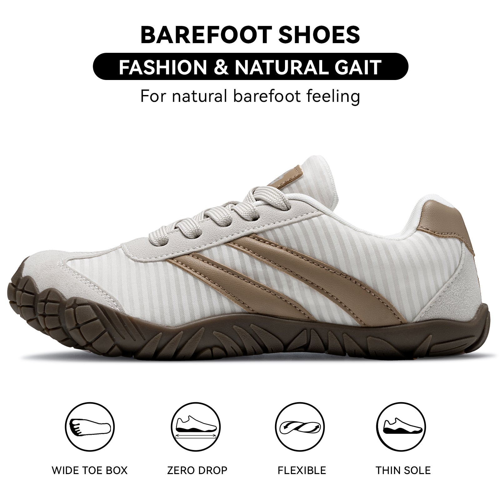 Barefoot Shoes Women Casual Sneakers,Wide Toe Box Shoes Women Zero Drop Barefoot Shoe Men,Minimalist Trail Running Shoe,Non-Slip Lightweight Breathable Comfortable Fashion Walking Hiking Shoes Unisex B1388