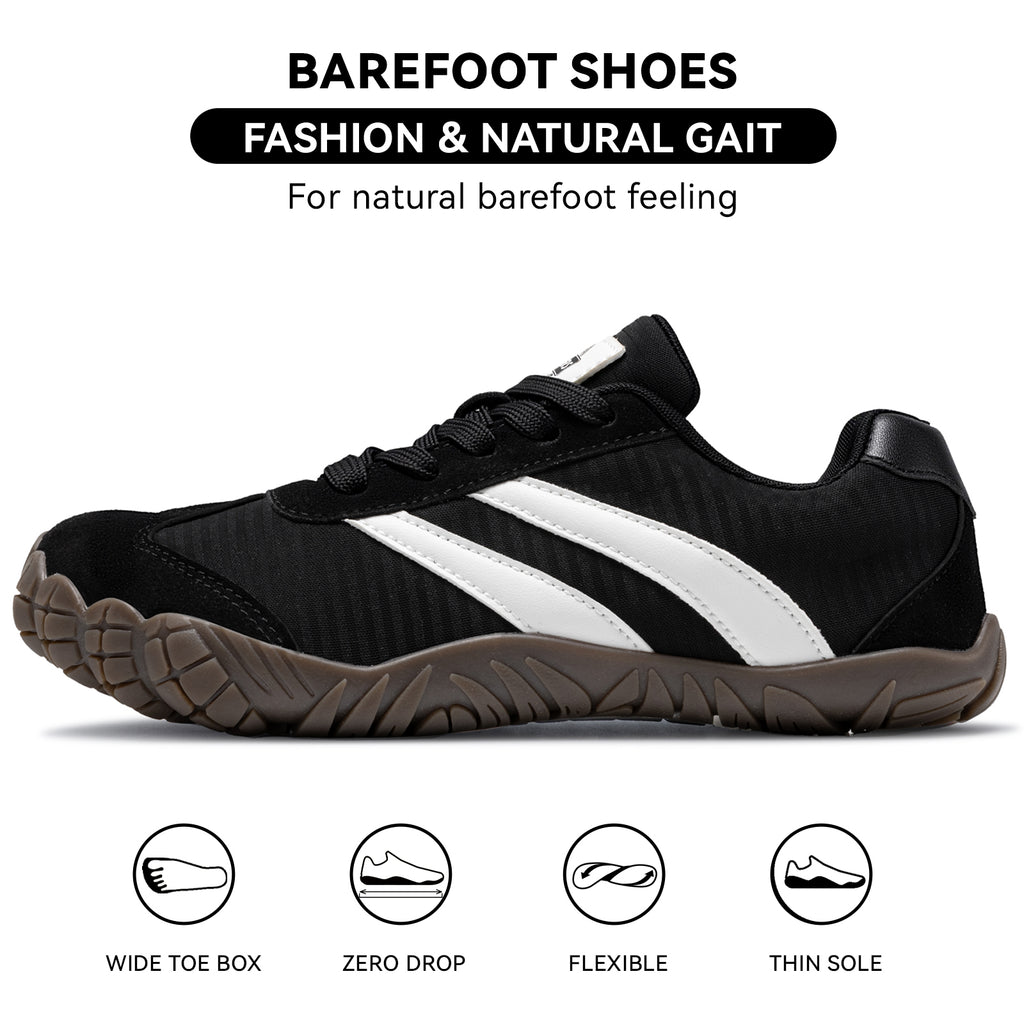 Barefoot Shoes Women Casual Sneakers,Wide Toe Box Shoes Women Zero Drop Barefoot Shoe Men,Minimalist Trail Running Shoe,Non-Slip Lightweight Breathable Comfortable Fashion Walking Hiking Shoes Unisex B1388
