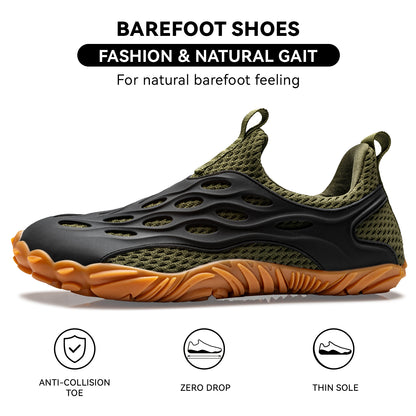 Barefoot Shoes Women Men Fashion Sneakers - Zero Drop Wide Toe Box Shoes Comfortable for Hiking,Walking,Gym,Fitness,Trail Running,Casual Outdoor & Daily Wear - Non-Slip Beach Water Shoe