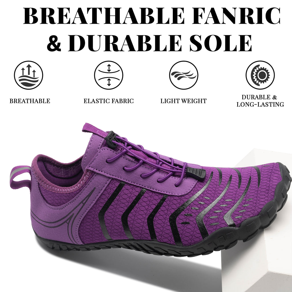 Barezoey 2026 New Hiking Barefoot Shoes Womens Mens Footwear,Wide Toe Box Water Shoe for Women Men,Zero Drop Comfortable & Non-Slip Barefoot Vitality Shoe Women's Athletic Footwear for Walking Hiking