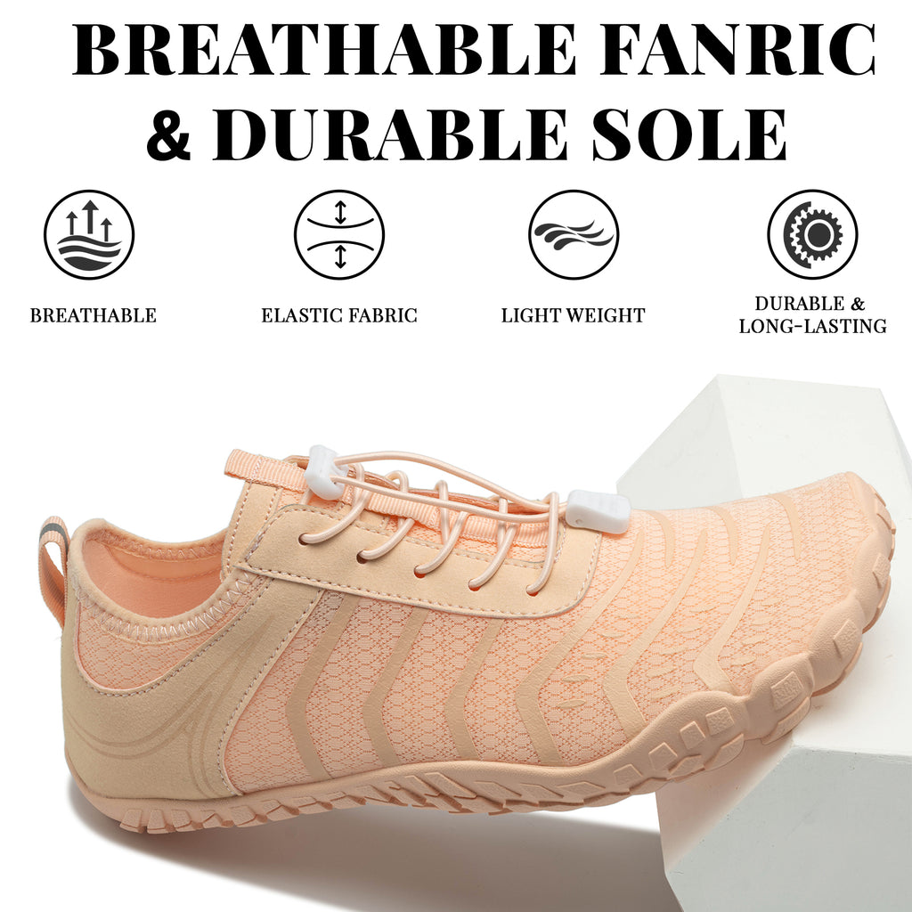 Barezoey 2026 New Hiking Barefoot Shoes Womens Mens Footwear,Wide Toe Box Water Shoe for Women Men,Zero Drop Comfortable & Non-Slip Barefoot Vitality Shoe Women's Athletic Footwear for Walking Hiking