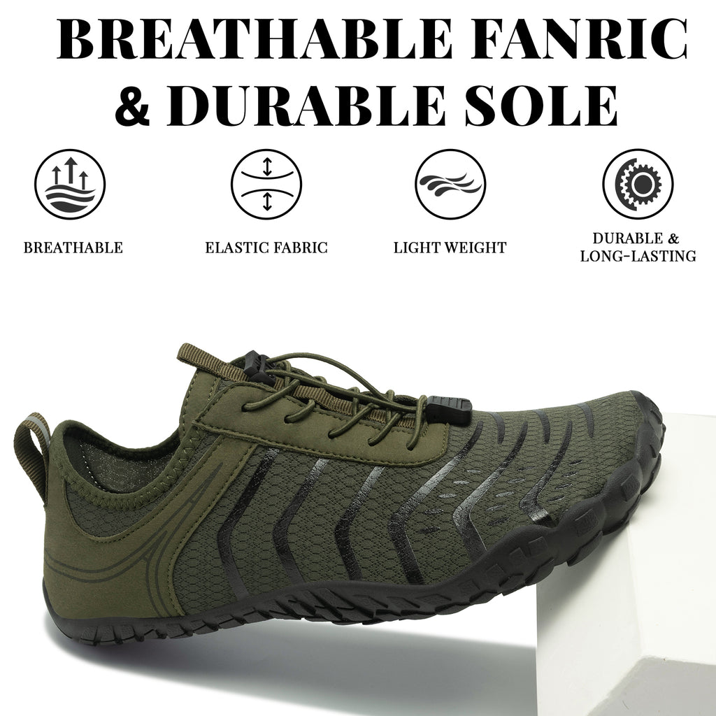 Barezoey 2026 New Hiking Barefoot Shoes Womens Mens Footwear,Wide Toe Box Water Shoe for Women Men,Zero Drop Comfortable & Non-Slip Barefoot Vitality Shoe Women's Athletic Footwear for Walking Hiking