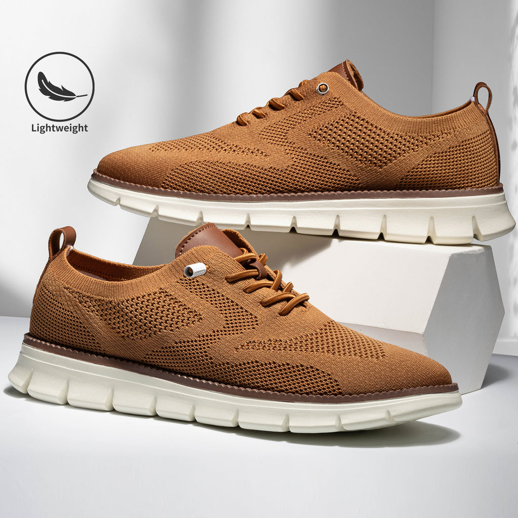 Wearbreeze Shoes for Men,Business Casual Shoes Mens,Comfortable Urban Dress Shoe for Men,Oxfords Mesh Sneakers,Breathable Upper Footwear,Lace-Up Lightweight Tennis Walking Shoe