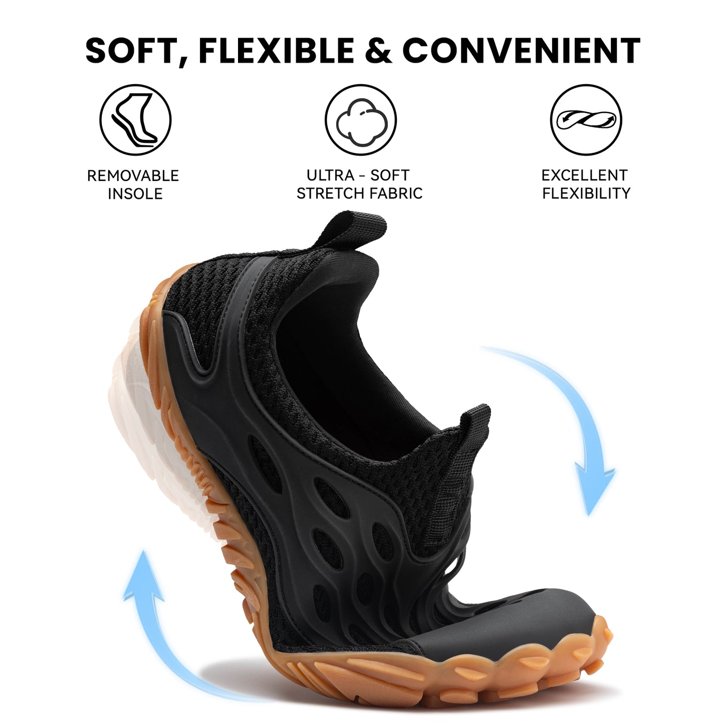 Barefoot Shoes Women Men Fashion Sneakers - Zero Drop Wide Toe Box Shoes Comfortable for Hiking,Walking,Gym,Fitness,Trail Running,Casual Outdoor & Daily Wear - Non-Slip Beach Water Shoe