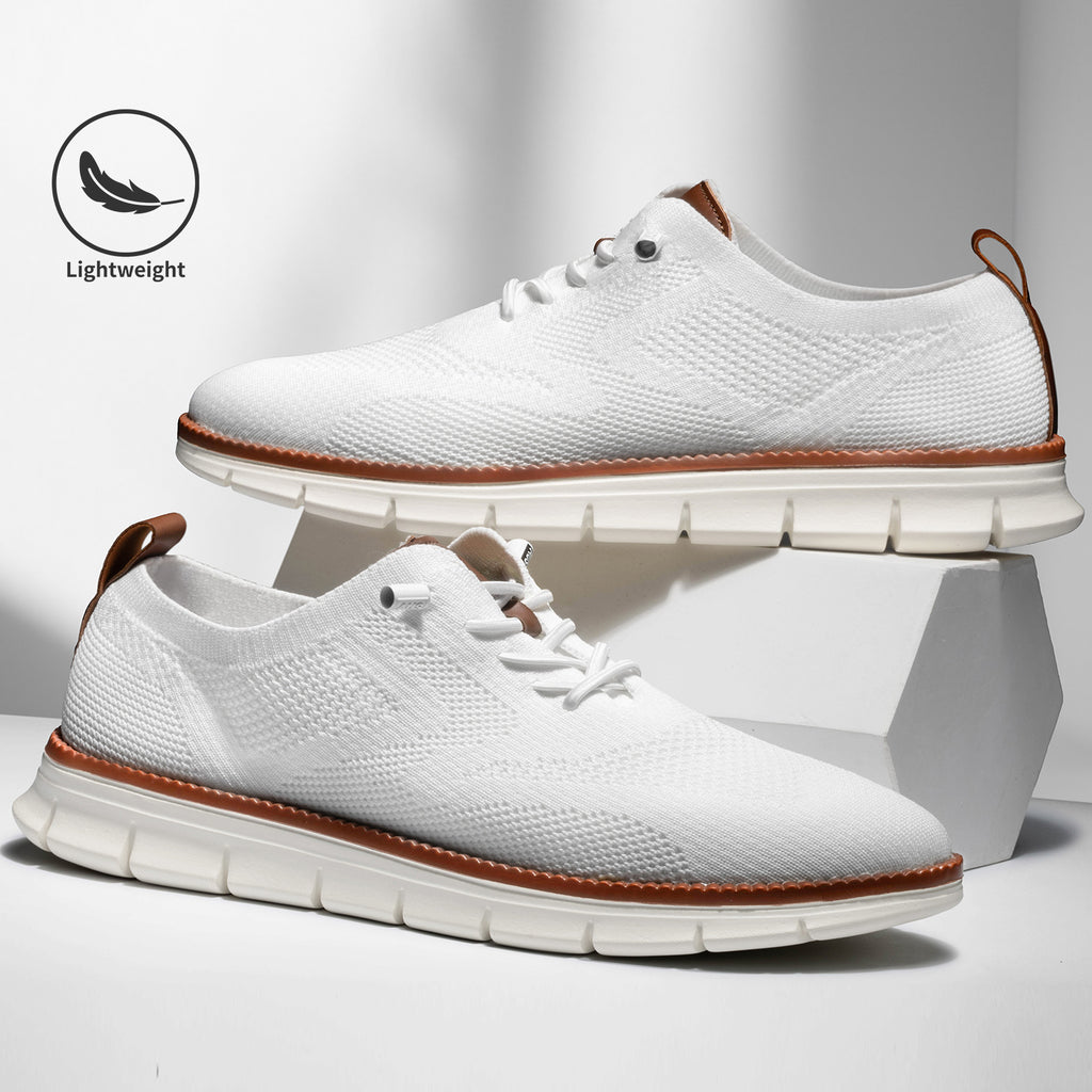 Wearbreeze Shoes for Men,Business Casual Shoes Mens,Comfortable Urban Dress Shoe for Men,Oxfords Mesh Sneakers,Breathable Upper Footwear,Lace-Up Lightweight Tennis Walking Shoe