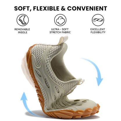 Barefoot Shoes Women Men Fashion Sneakers - Zero Drop Wide Toe Box Shoes Comfortable for Hiking,Walking,Gym,Fitness,Trail Running,Casual Outdoor & Daily Wear - Non-Slip Beach Water Shoe