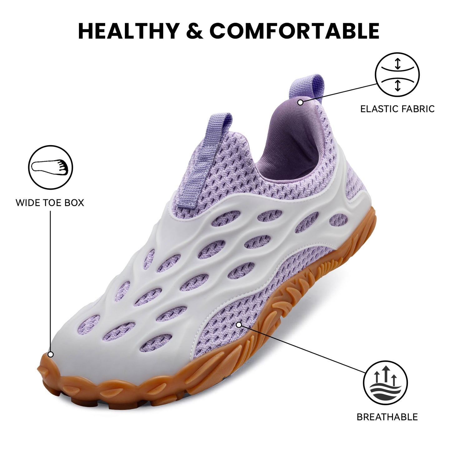 Barefoot Shoes Women Men Fashion Sneakers - Zero Drop Wide Toe Box Shoes Comfortable for Hiking,Walking,Gym,Fitness,Trail Running,Casual Outdoor & Daily Wear - Non-Slip Beach Water Shoe