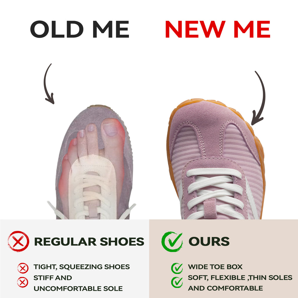 Barefoot Shoes Women Casual Sneakers,Wide Toe Box Shoes Women Zero Drop Barefoot Shoe Men,Minimalist Trail Running Shoe,Non-Slip Lightweight Breathable Comfortable Fashion Walking Hiking Shoes Unisex