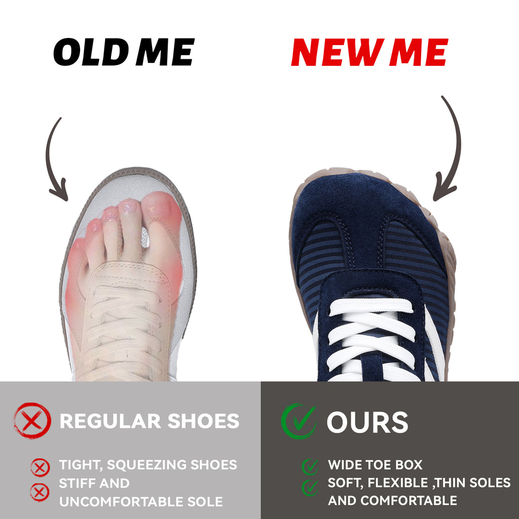 Barefoot Shoes Women Casual Sneakers,Wide Toe Box Shoes Women Zero Drop Barefoot Shoe Men,Minimalist Trail Running Shoe,Non-Slip Lightweight Breathable Comfortable Fashion Walking Hiking Shoes Unisex B1388