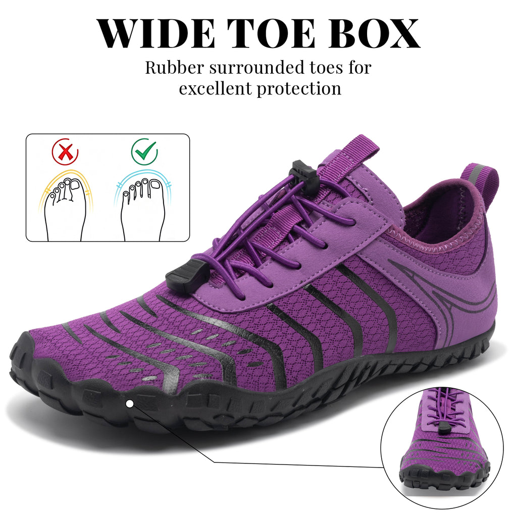 Barezoey 2026 New Hiking Barefoot Shoes Womens Mens Footwear,Wide Toe Box Water Shoe for Women Men,Zero Drop Comfortable & Non-Slip Barefoot Vitality Shoe Women's Athletic Footwear for Walking Hiking