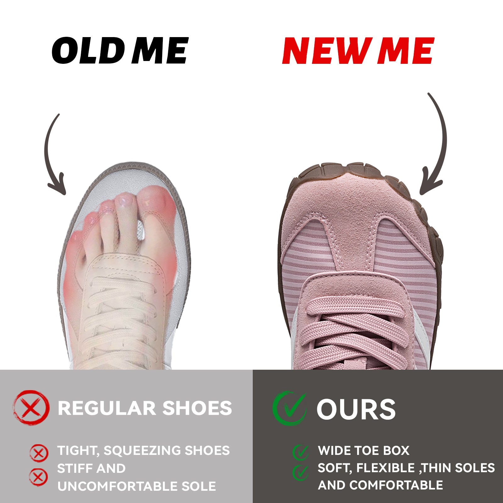Barefoot Shoes Women Casual Sneakers,Wide Toe Box Shoes Women Zero Drop Barefoot Shoe Men,Minimalist Trail Running Shoe,Non-Slip Lightweight Breathable Comfortable Fashion Walking Hiking Shoes Unisex B1388