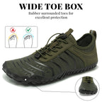 Barezoey 2026 New Hiking Barefoot Shoes Womens Mens Footwear,Wide Toe Box Water Shoe for Women Men,Zero Drop Comfortable & Non-Slip Barefoot Vitality Shoe Women's Athletic Footwear for Walking Hiking