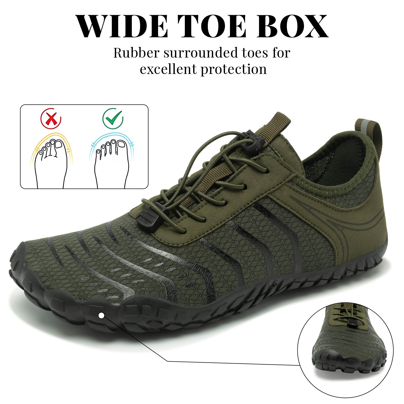 Barezoey 2026 New Hiking Barefoot Shoes Womens Mens Footwear,Wide Toe Box Water Shoe for Women Men,Zero Drop Comfortable & Non-Slip Barefoot Vitality Shoe Women's Athletic Footwear for Walking Hiking