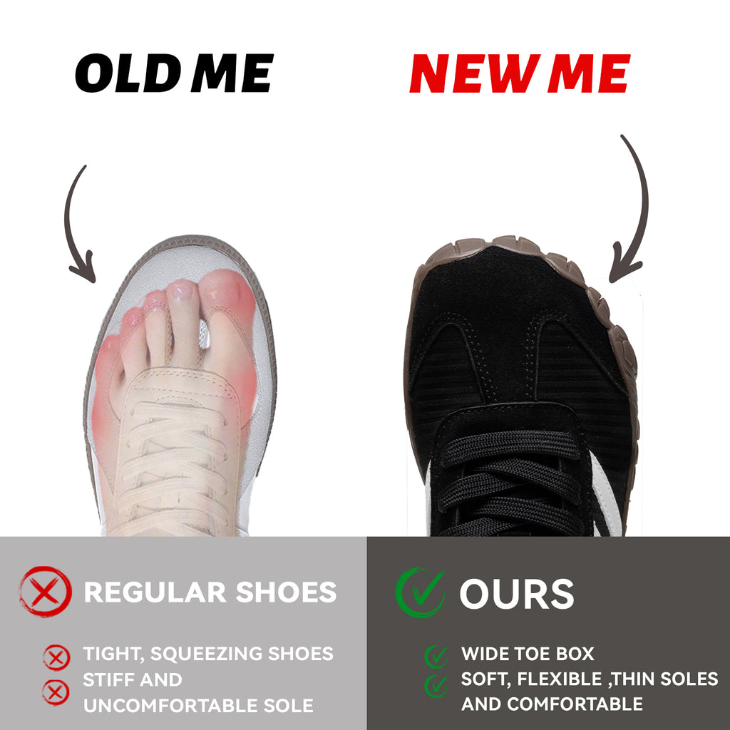 Barefoot Shoes Women Casual Sneakers,Wide Toe Box Shoes Women Zero Drop Barefoot Shoe Men,Minimalist Trail Running Shoe,Non-Slip Lightweight Breathable Comfortable Fashion Walking Hiking Shoes Unisex B1388