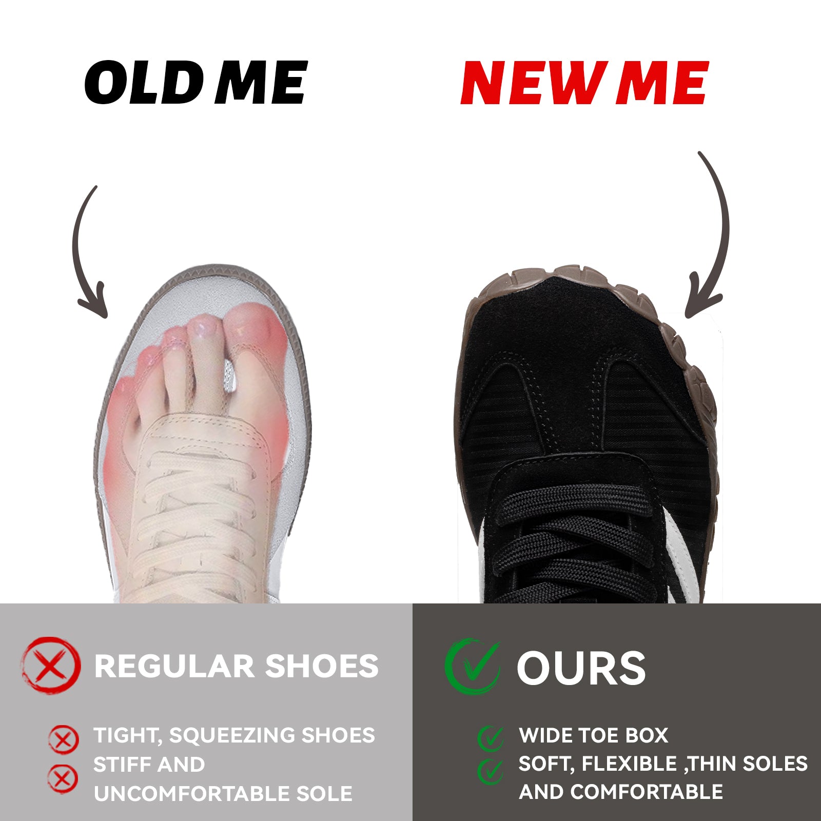 Barefoot Shoes Women Casual Sneakers,Wide Toe Box Shoes Women Zero Drop Barefoot Shoe Men,Minimalist Trail Running Shoe,Non-Slip Lightweight Breathable Comfortable Fashion Walking Hiking Shoes Unisex B1388