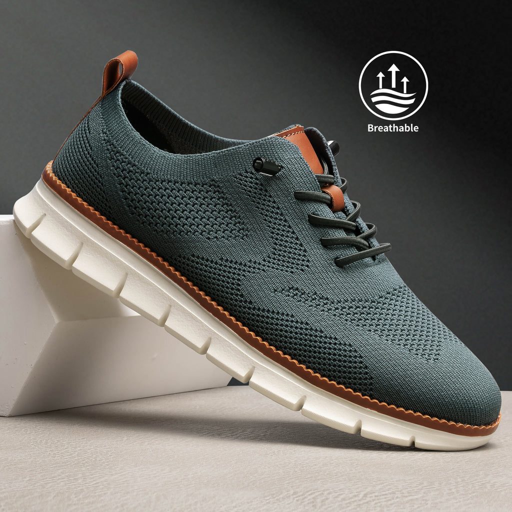 Wearbreeze Shoes for Men,Business Casual Shoes Mens,Comfortable Urban Dress Shoe for Men,Oxfords Mesh Sneakers,Breathable Upper Footwear,Lace-Up Lightweight Tennis Walking Shoe