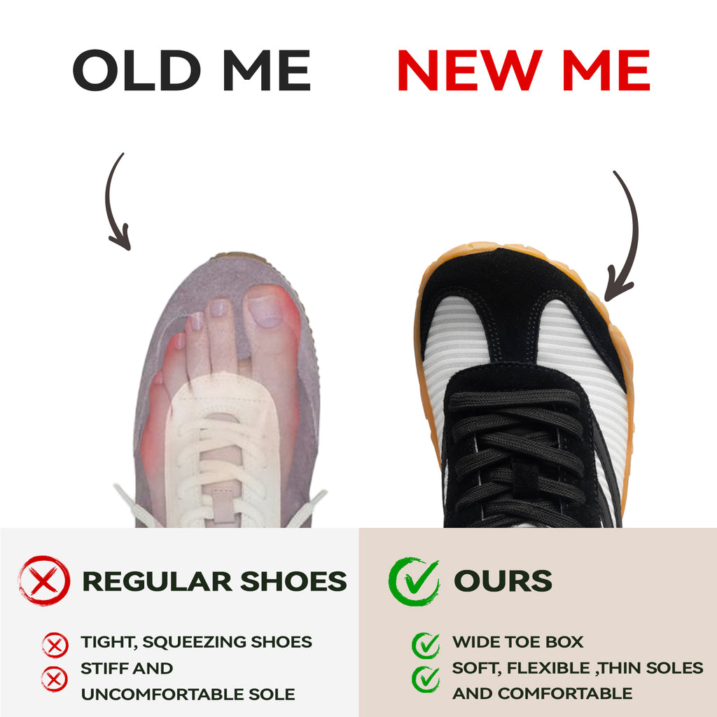 Barefoot Shoes Women Casual Sneakers,Wide Toe Box Shoes Women Zero Drop Barefoot Shoe Men,Minimalist Trail Running Shoe,Non-Slip Lightweight Breathable Comfortable Fashion Walking Hiking Shoes Unisex