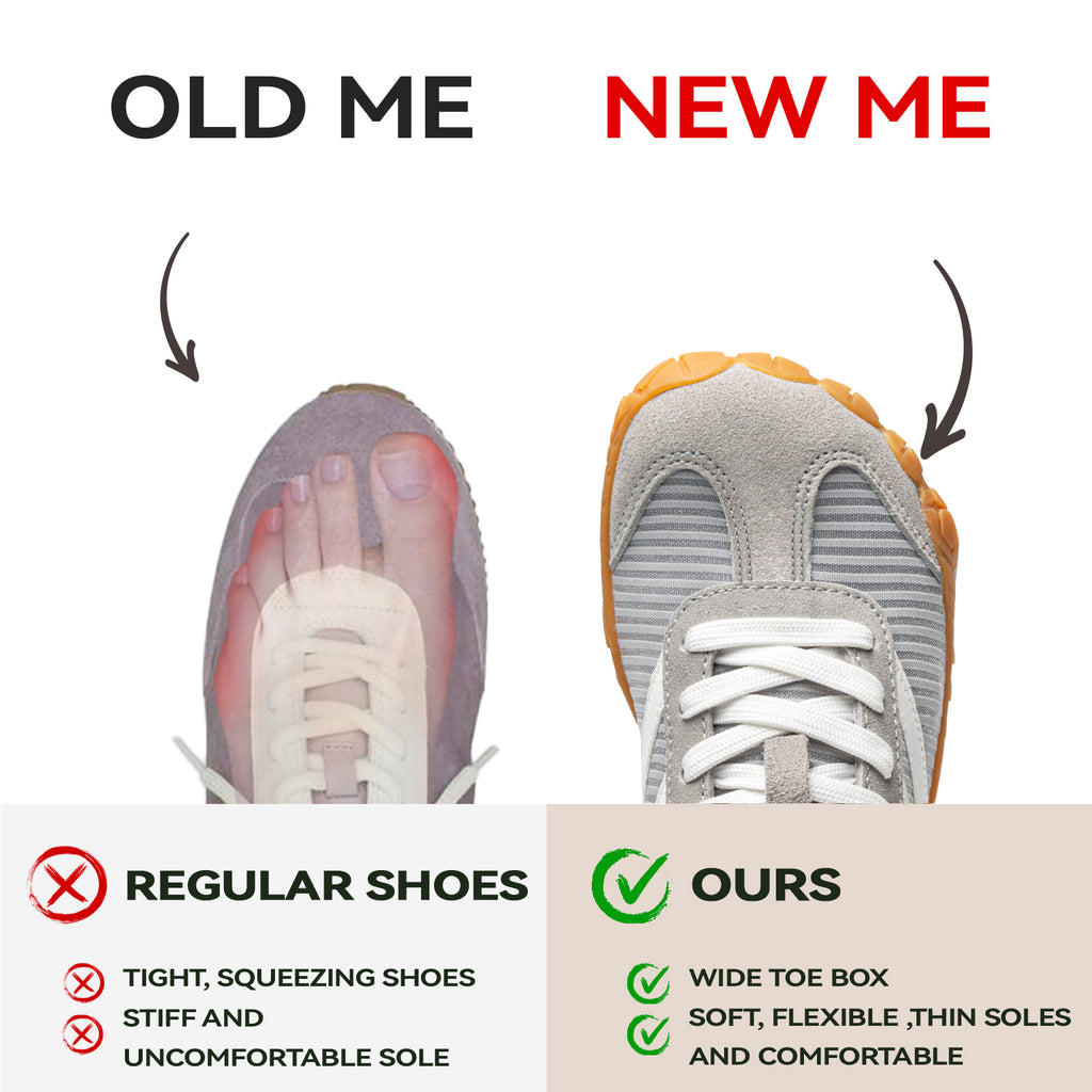 Barefoot Shoes Women Casual Sneakers,Wide Toe Box Shoes Women Zero Drop Barefoot Shoe Men,Minimalist Trail Running Shoe,Non-Slip Lightweight Breathable Comfortable Fashion Walking Hiking Shoes Unisex