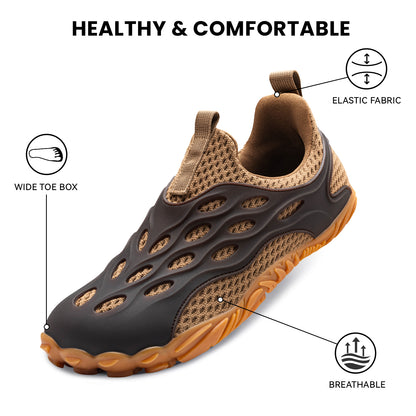 Barefoot Shoes Women Men Fashion Sneakers - Zero Drop Wide Toe Box Shoes Comfortable for Hiking,Walking,Gym,Fitness,Trail Running,Casual Outdoor & Daily Wear - Non-Slip Beach Water Shoe