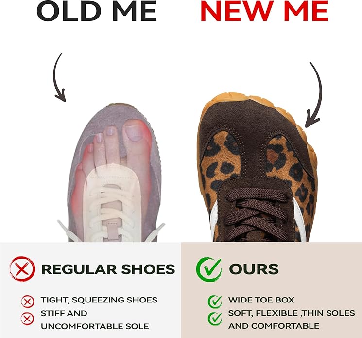 Barefoot Shoes Women Casual Sneakers,Wide Toe Box Shoes Women Zero Drop Barefoot Shoe Men,Minimalist Trail Running Shoe,Non-Slip Lightweight Breathable Comfortable Fashion Walking Hiking Shoes Unisex