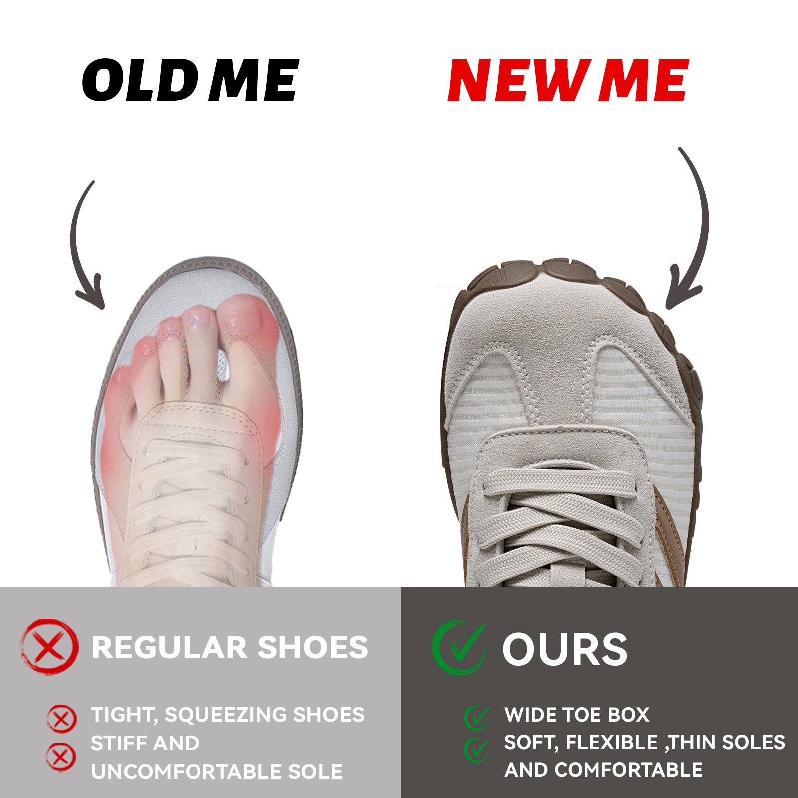 Barefoot Shoes Women Casual Sneakers,Wide Toe Box Shoes Women Zero Drop Barefoot Shoe Men,Minimalist Trail Running Shoe,Non-Slip Lightweight Breathable Comfortable Fashion Walking Hiking Shoes Unisex B1388