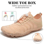 Barezoey 2026 New Hiking Barefoot Shoes Womens Mens Footwear,Wide Toe Box Water Shoe for Women Men,Zero Drop Comfortable & Non-Slip Barefoot Vitality Shoe Women's Athletic Footwear for Walking Hiking