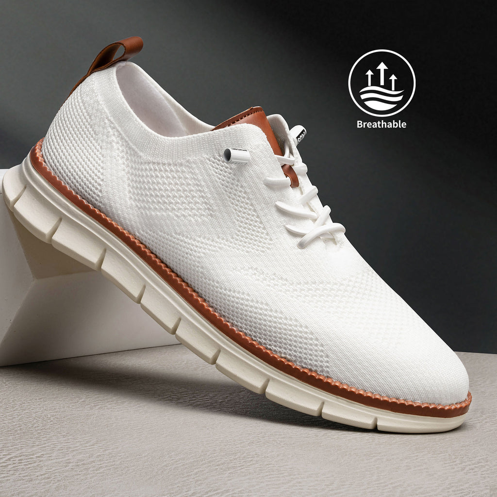 Wearbreeze Shoes for Men,Business Casual Shoes Mens,Comfortable Urban Dress Shoe for Men,Oxfords Mesh Sneakers,Breathable Upper Footwear,Lace-Up Lightweight Tennis Walking Shoe