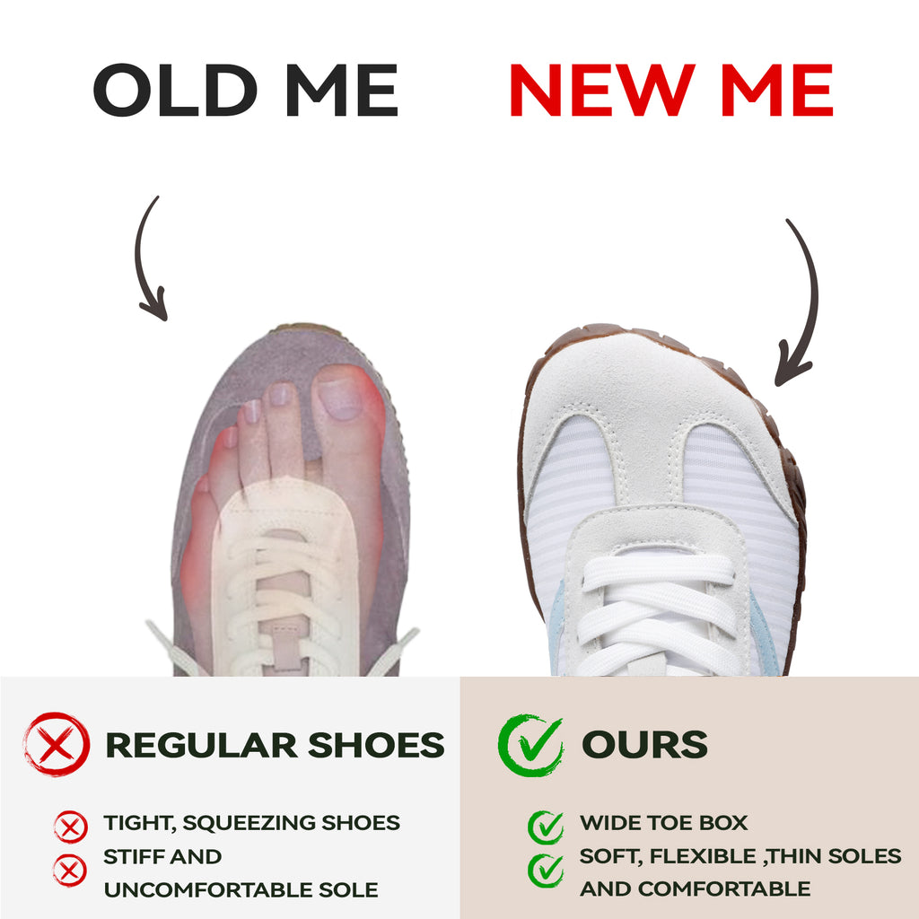 Barefoot Shoes Women Casual Sneakers,Wide Toe Box Shoes Women Zero Drop Barefoot Shoe Men,Minimalist Trail Running Shoe,Non-Slip Lightweight Breathable Comfortable Fashion Walking Hiking Shoes Unisex B1388