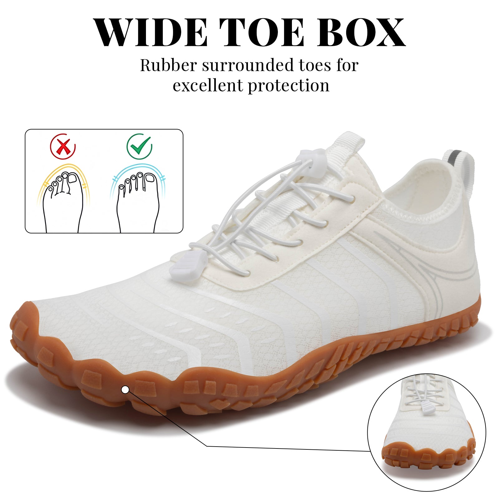 Barezoey 2026 New Hiking Barefoot Shoes Womens Mens Footwear,Wide Toe Box Water Shoe for Women Men,Zero Drop Comfortable & Non-Slip Barefoot Vitality Shoe Women's Athletic Footwear for Walking Hiking