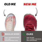 Barefoot Shoes Women Casual Sneakers,Wide Toe Box Shoes Women Zero Drop Barefoot Shoe Men,Minimalist Trail Running Shoe,Non-Slip Lightweight Breathable Comfortable Fashion Walking Hiking Shoes Unisex B1388
