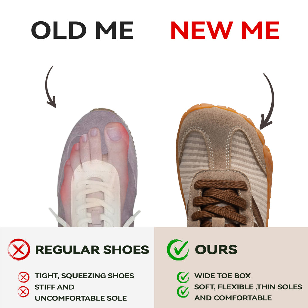 Barefoot Shoes Women Casual Sneakers,Wide Toe Box Shoes Women Zero Drop Barefoot Shoe Men,Minimalist Trail Running Shoe,Non-Slip Lightweight Breathable Comfortable Fashion Walking Hiking Shoes Unisex