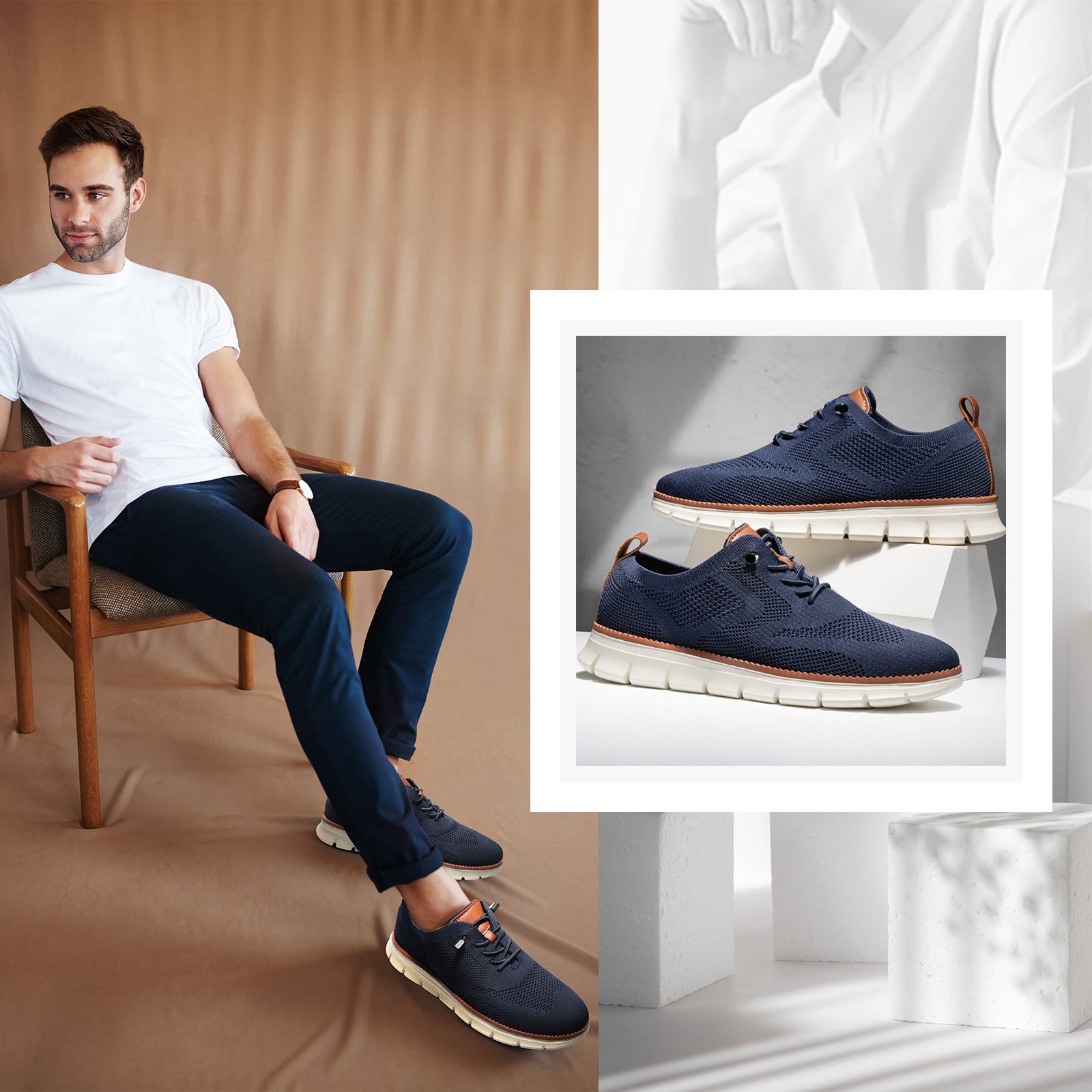 Wearbreeze Shoes for Men,Business Casual Shoes Mens,Comfortable Urban Dress Shoe for Men,Oxfords Mesh Sneakers,Breathable Upper Footwear,Lace-Up Lightweight Tennis Walking Shoe