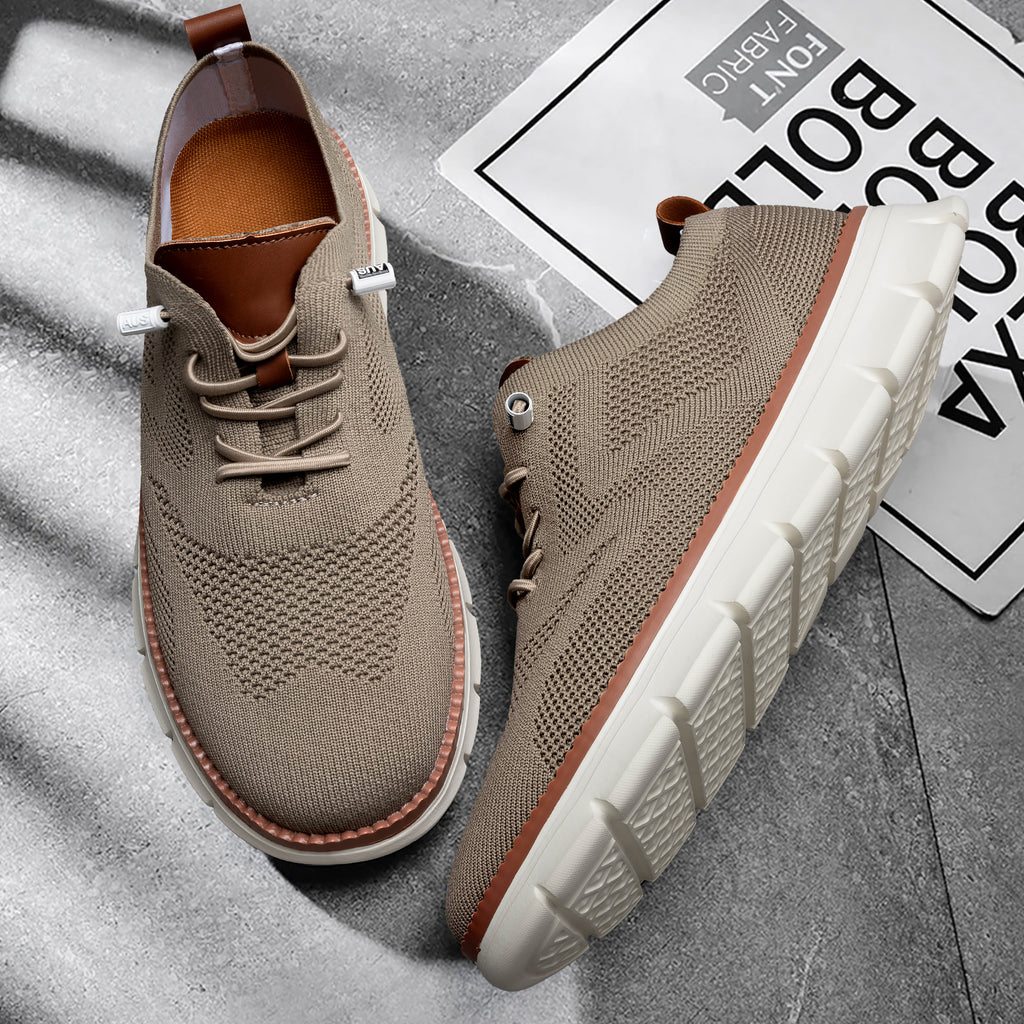 Wearbreeze Shoes for Men,Business Casual Shoes Mens,Comfortable Urban Dress Shoe for Men,Oxfords Mesh Sneakers,Breathable Upper Footwear,Lace-Up Lightweight Tennis Walking Shoe