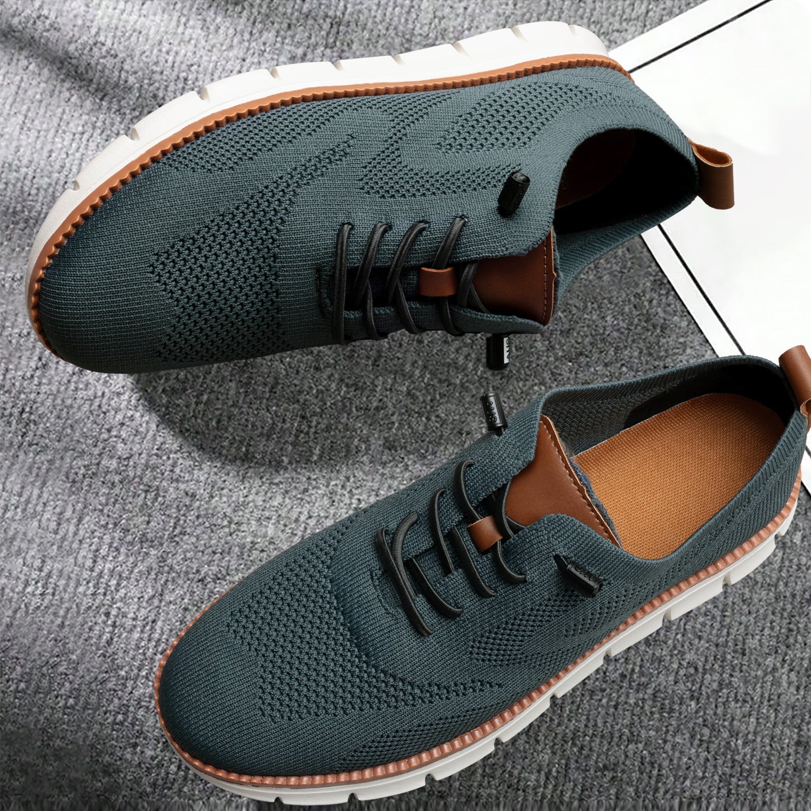 Wearbreeze Shoes for Men,Business Casual Shoes Mens,Comfortable Urban Dress Shoe for Men,Oxfords Mesh Sneakers,Breathable Upper Footwear,Lace-Up Lightweight Tennis Walking Shoe