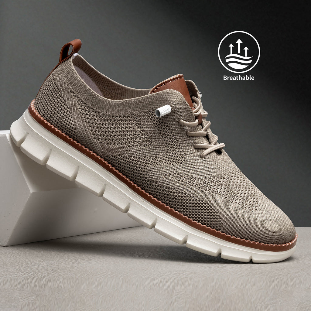 Wearbreeze Shoes for Men,Business Casual Shoes Mens,Comfortable Urban Dress Shoe for Men,Oxfords Mesh Sneakers,Breathable Upper Footwear,Lace-Up Lightweight Tennis Walking Shoe