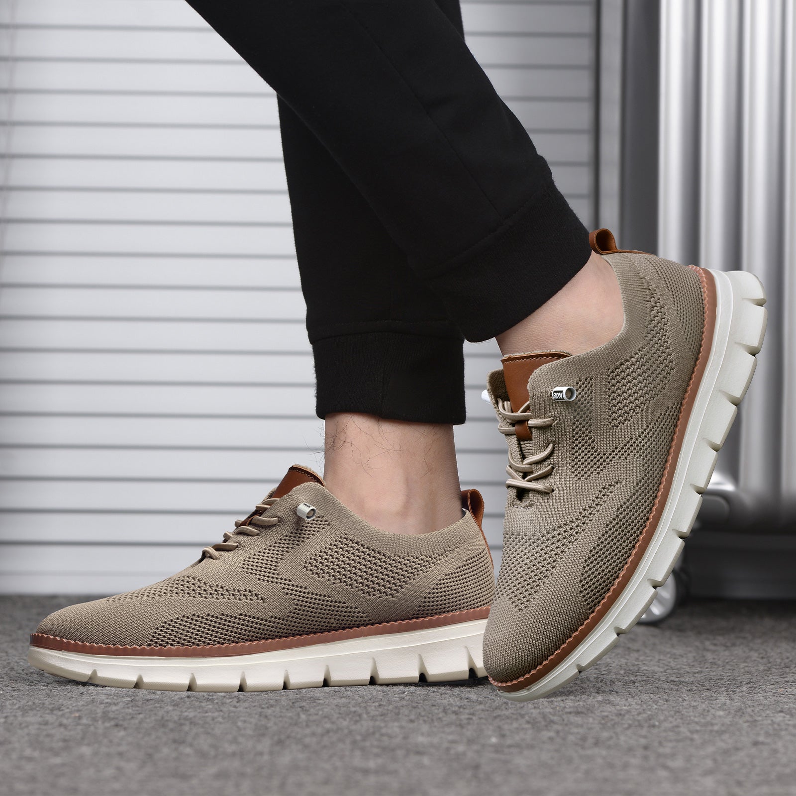 Wearbreeze Shoes for Men,Business Casual Shoes Mens,Comfortable Urban Dress Shoe for Men,Oxfords Mesh Sneakers,Breathable Upper Footwear,Lace-Up Lightweight Tennis Walking Shoe